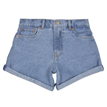 Levis  MINI MOM SHORT W/ ROLL CUF  Šortky/Bermudy Modrá