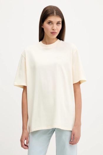 Bavlnené tričko Guess Originals dámske, béžová farba, M5YI54 K8FQ4