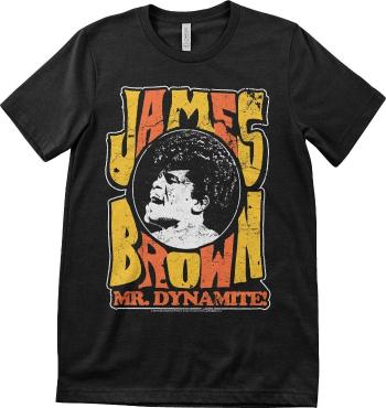 James Brown Tričko Mr Dynamite Unisex Black L