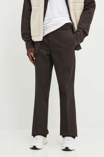 Nohavice Dickies 874 pánske, hnedá farba, rovné