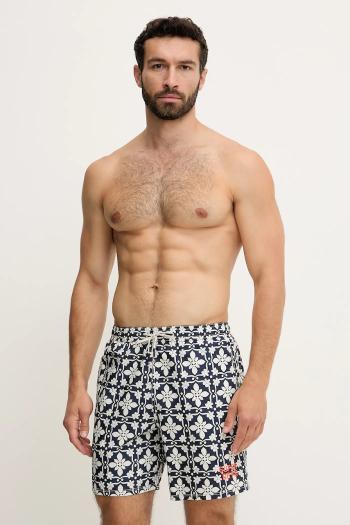 Plavkové šortky Superdry tmavomodrá farba, M3010250A-F5A