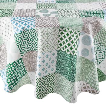 WATERPROOF lemosható asztalterítő, Patchwork Ø 140 cm