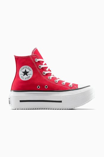 Tenisky Converse Chuck Taylor All Star Lift Double Stack červená farba, A15542C