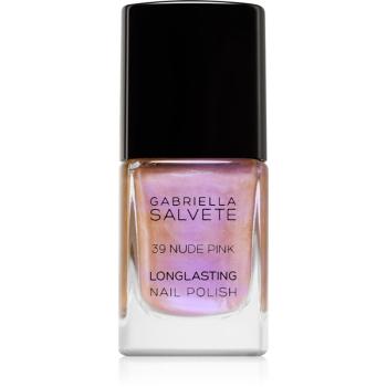 Gabriella Salvete Longlasting Enamel lak na nechty s holografickým efektom odtieň 39 Nude Pink 11 ml