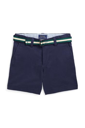 Detské bavlnené šortky Polo Ralph Lauren tmavomodrá farba, nastaviteľný pás 322863960003