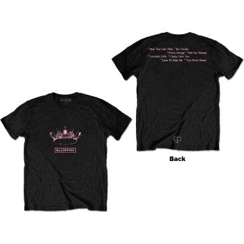 Blackpink tričko The Album - Crown Čierna S