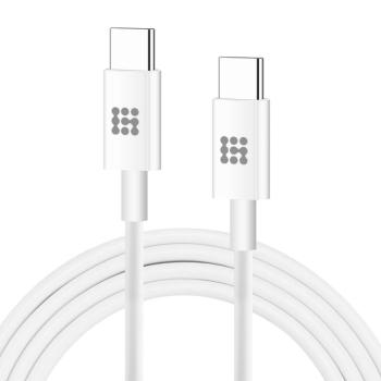 HAWEEL 25W kábel USB Typ-C - Typ-C 1 meter biely