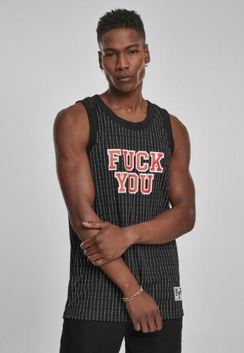 Mr. Tee Fuckyou Basketball Top blk/wht - XS