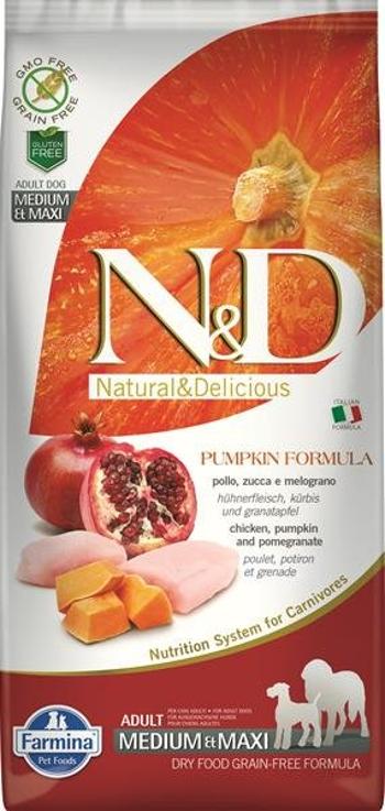 Farmina N&D dog PUMPKIN (GF) adult medium & maxi, chicken & pomegranate 12kg