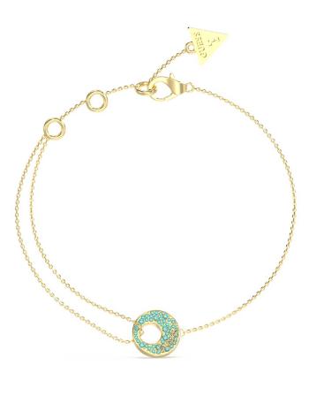 Guess Slušivý pozlátený náramok Blooming Summer JUBB05227JWYGAQ 18,5 cm