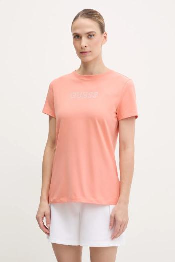 Tričko Guess BRIANA dámske, oranžová farba, V3BI11 J1314