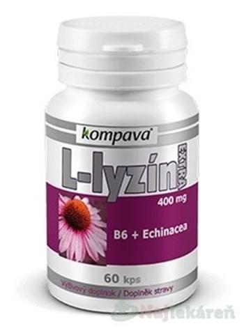 Kompava L-Lyzín Extra 400 mg 60 kapsúl