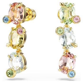 Swarovski Neprehliadnuteľné pozlátené náušnice Gema 5714815