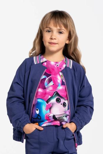 Detská mikina Coccodrillo jednofarebná, COSMIC GIRL KIDS