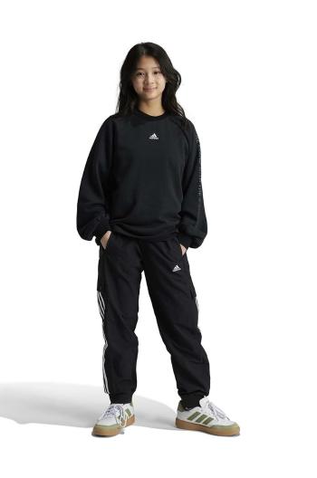 Detské tepláky adidas JGAM PANT čierna farba, s nášivkou, IV7046