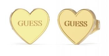 Guess Slušivé pozlátené náušnice Srdce JUBE02171JWYGT/U