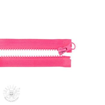 Zips deliteľný 75 cm fuchsia