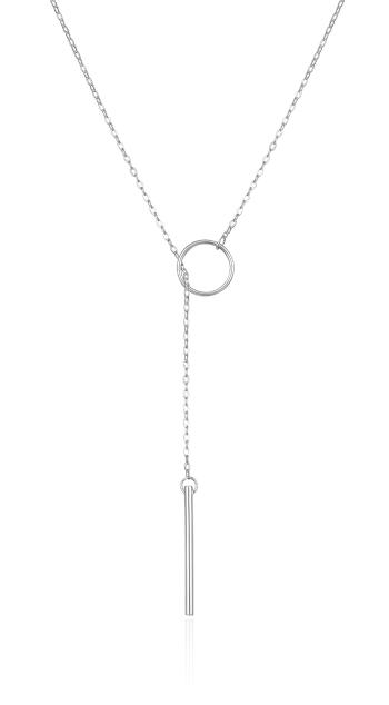 Agato Minimalistický strieborný náhrdelník pre ženy AGT-N006W