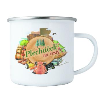 Bohemia Gifts Plechový hrnček - Na cesty, 350 ml