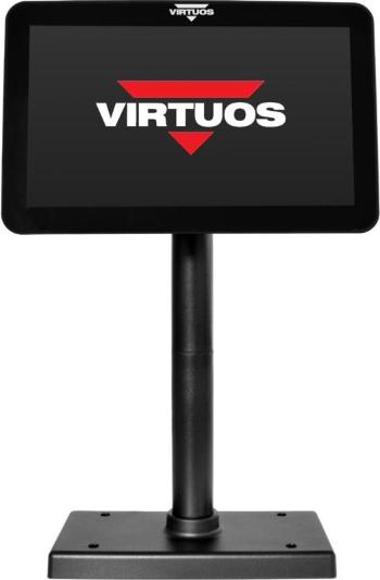 Vevőkijelző Virtuos 10.1" SD1010R fekete, LCD színes ügyfélkijelző, USB