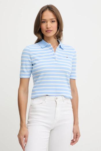 Polo tričko Tommy Hilfiger dámske, tmavomodrá farba, WW0WW43224