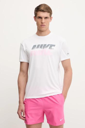 Plavecké tričko Nike biela farba, NESSF473