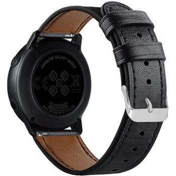 Eternico Leather Band universal Quick Release 20mm čierny (AET-SMQRLEA25B-20)