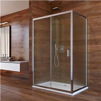 Mereo Sprchový kout, LIMA, obdélník, 100x80x190 cm, chrom ALU, sklo Point (CK86412K)