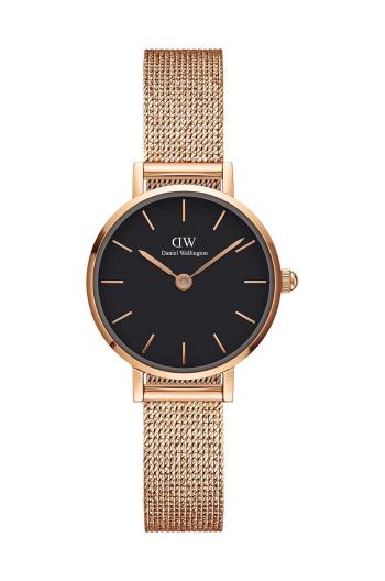 Hodinky Daniel Wellington Petite 24 Pressed Melrose dámske, ružová farba