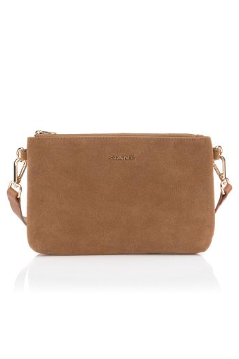 KABELKA GANT SUEDE SHOULDER BAG CACAO