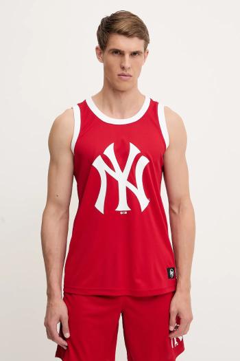 Tričko 47 brand MLB New York Yankees červená farba, BB017PMAREX657800RD