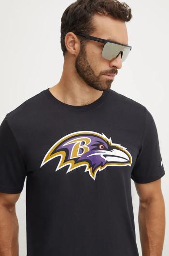 Bavlnené tričko Nike Baltimore Ravens pánske, čierna farba, s potlačou, N199-00A-8G-CLH