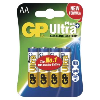 GP ALKALICKE BATERIE ULTRA PLUS AA, 4KS BLISTER, B1721