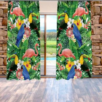 Závesy Tropical (Rozmer: 140x250, Materiál: Interlock)