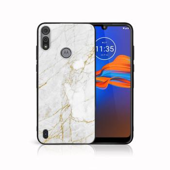 MY ART Silikónový kryt Motorola Moto E6s WHITE STONE (011)