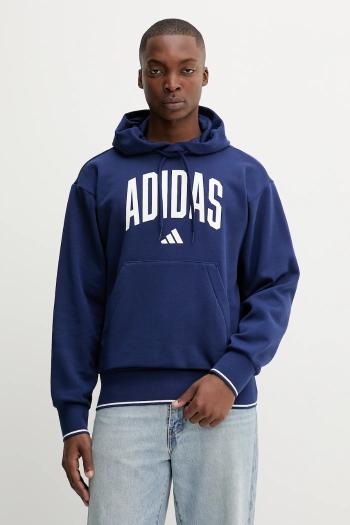 Mikina adidas Collegiate tmavomodrá farba, s kapucňou, s potlačou, KC3874