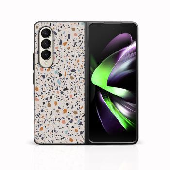MY ART Ochranný kryt pre Samsung Galaxy Z Fold 3 5G BEIGE TERRAZZO (162)