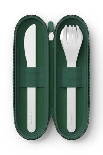 Cestovná súprava príborov Monbento Slim Nest 3-pak zelená farba