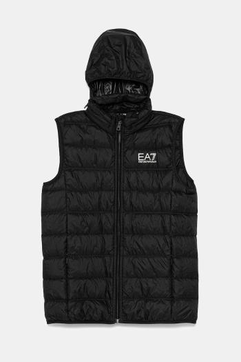 Detská páperová vesta EA7 Emporio Armani čierna farba, 7B000034 AF12477
