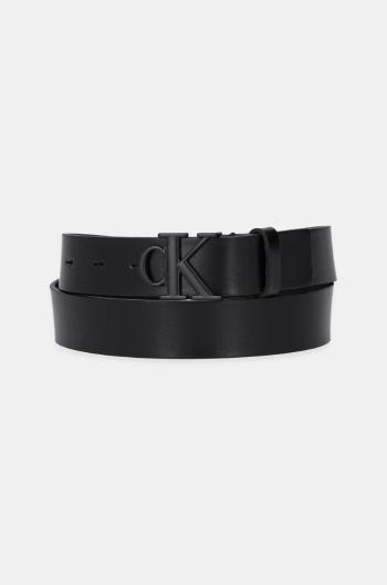 Kožený opasok Calvin Klein Jeans dámsky, čierna farba, K60K613125
