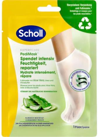 Scholl Hydratačná maska na nohy s Aloe Vera PediMask™ (Foot Mask) 1 pár