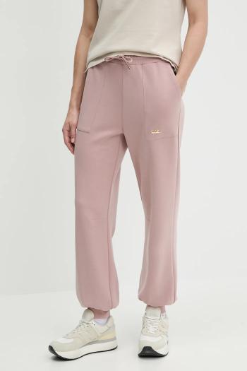 Tepláky EA7 Emporio Armani ružová farba, jednofarebné, AF12643.7W000193