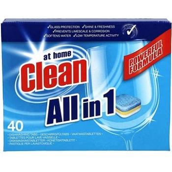 AT HOME CLEAN All In One Tablety do umývačky  40 ks (8719874198875)