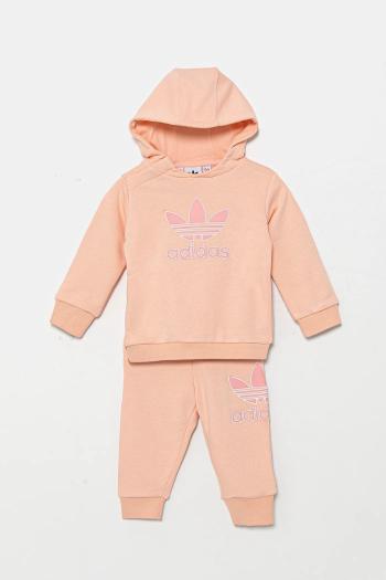 Detská tepláková súprava adidas Originals ružová farba, JC6591