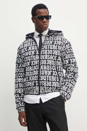 Obojstranná bunda Versace Jeans Couture pánska, čierna farba, prechodná, 77GAUD16 CQD53
