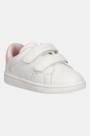 Detské tenisky Calvin Klein Jeans biela farba, V1A9-83087