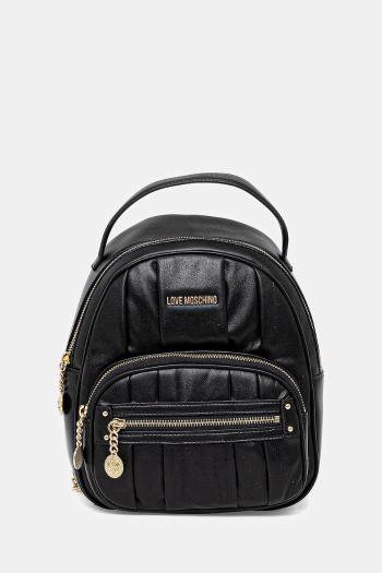 Ruksak Love Moschino dámsky, čierna farba, malý, vzorovaný, JC4216PP0MKB0000