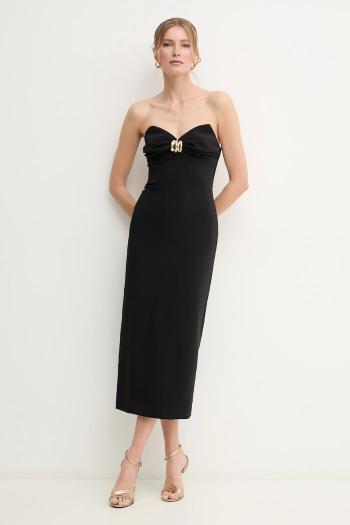 Šaty Elisabetta Franchi čierna farba, mini, priliehavé, AB76951E2