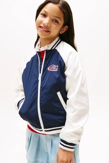 Bunda Tommy Hilfiger tmavomodrá farba, KG0KG08754