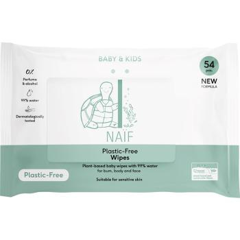 Naif Baby & Kids Plastic Free Wipes vlhčené obrúsky pre deti od narodenia 54 ks